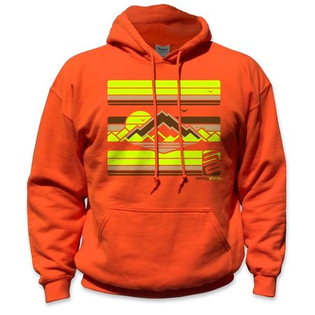 SAFETYSHIRTZ The High Country High Visibility Hoodie, Orange, S 67010103S
